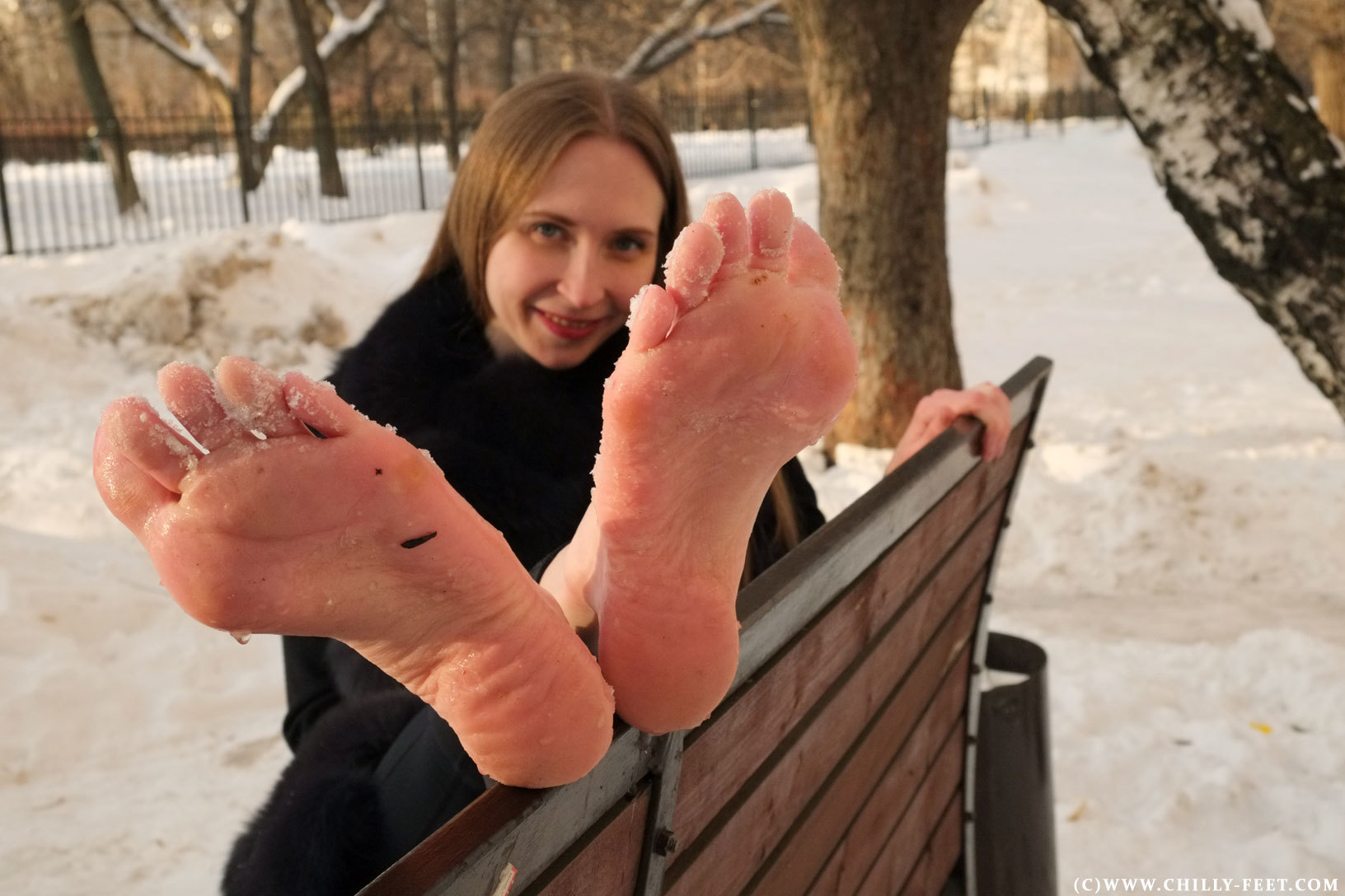 City feet зимой