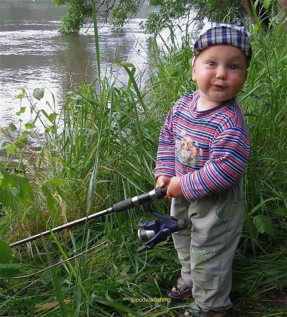 Прикольные дети на рыбалке