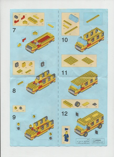 Автобус из лего схема